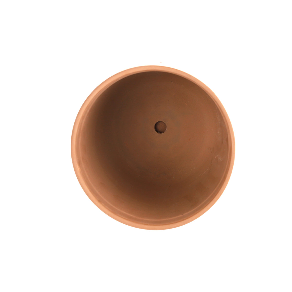 White Clay Horizontal Leaf Pattern Pot