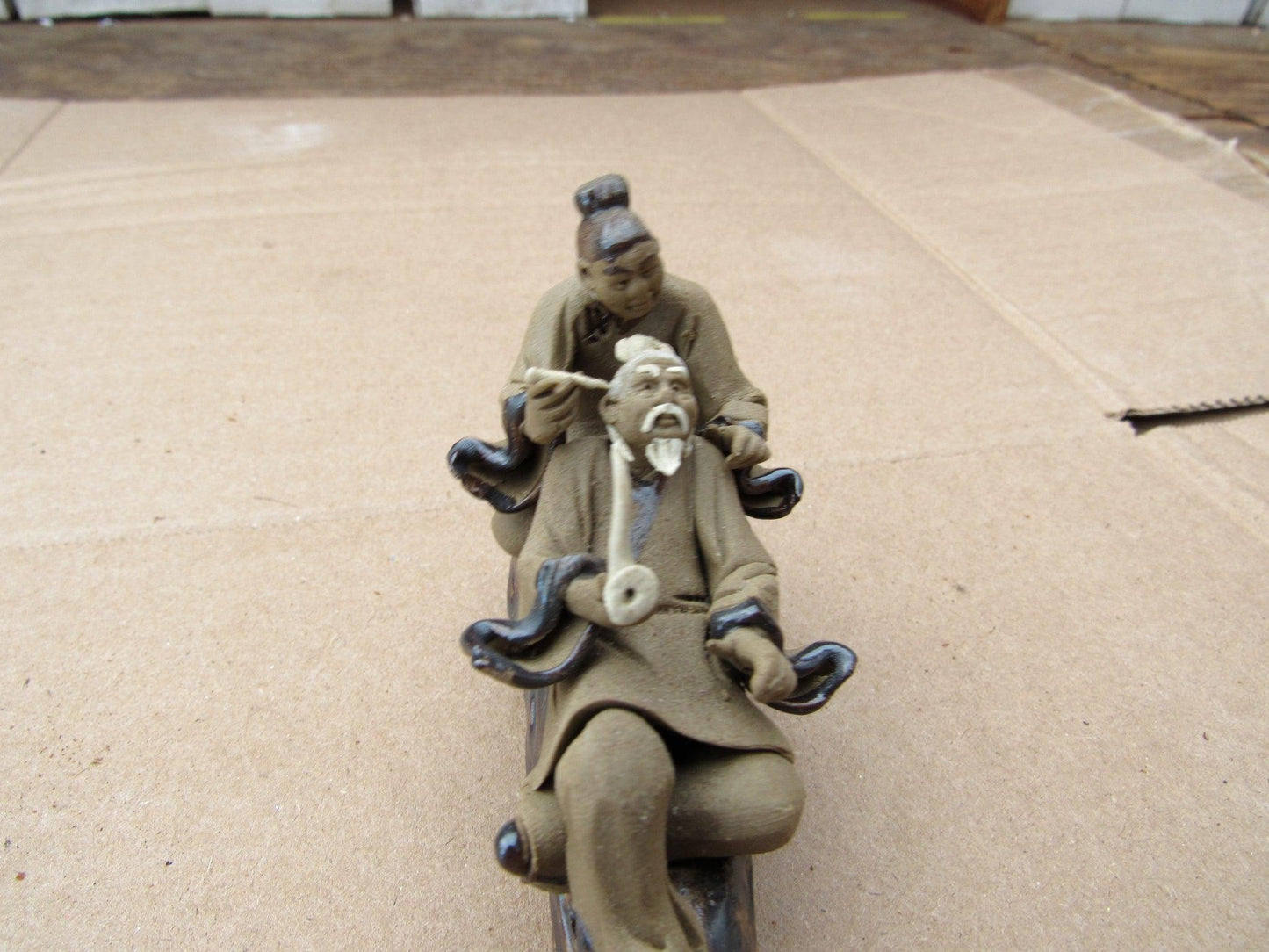 Ceramic Mud Ear Candle Figurine