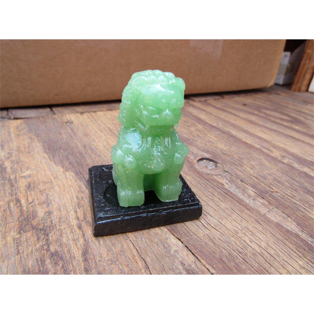 Chinese Lion Glass Figurine