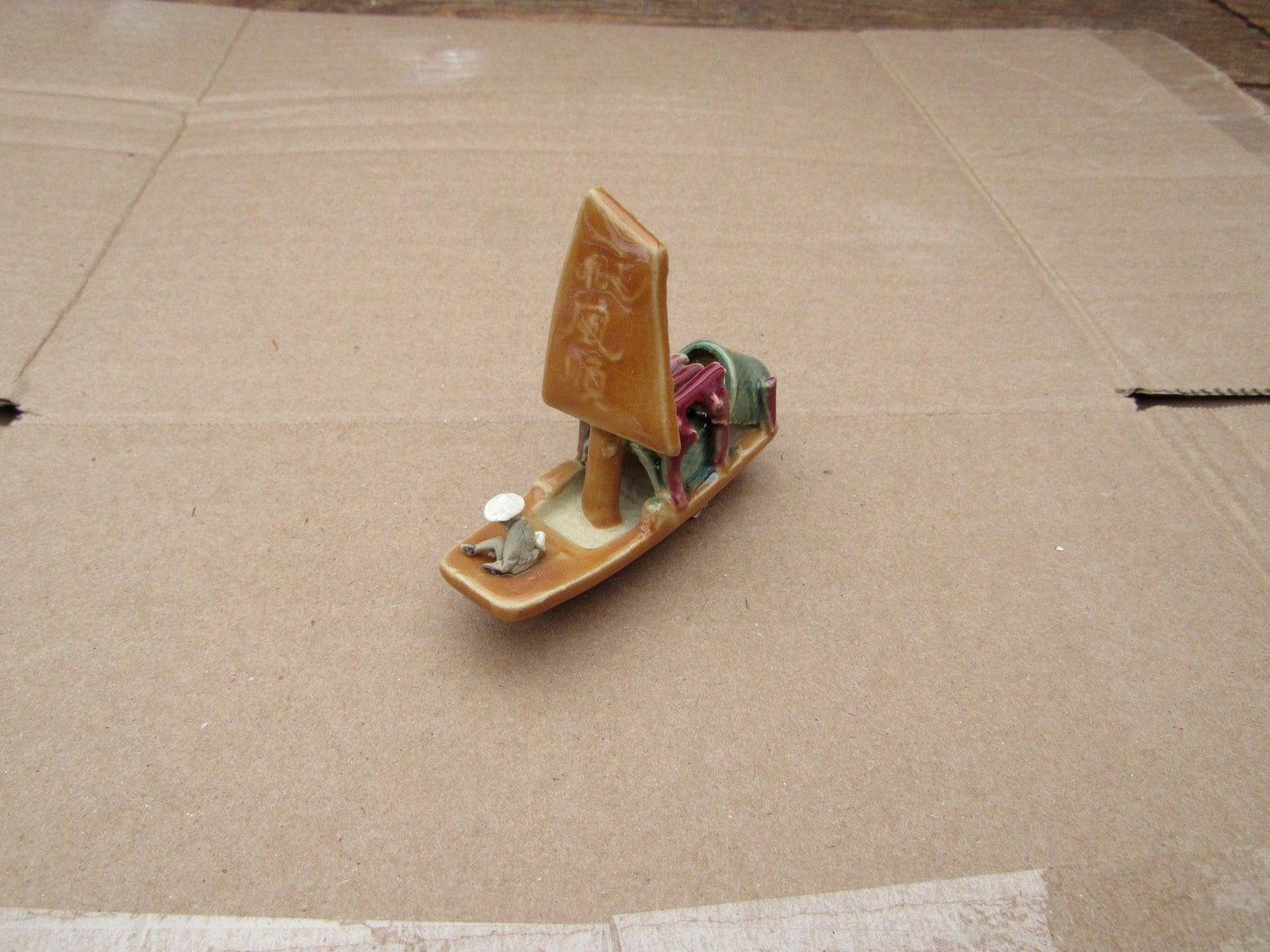 Sampan Boat Figurine