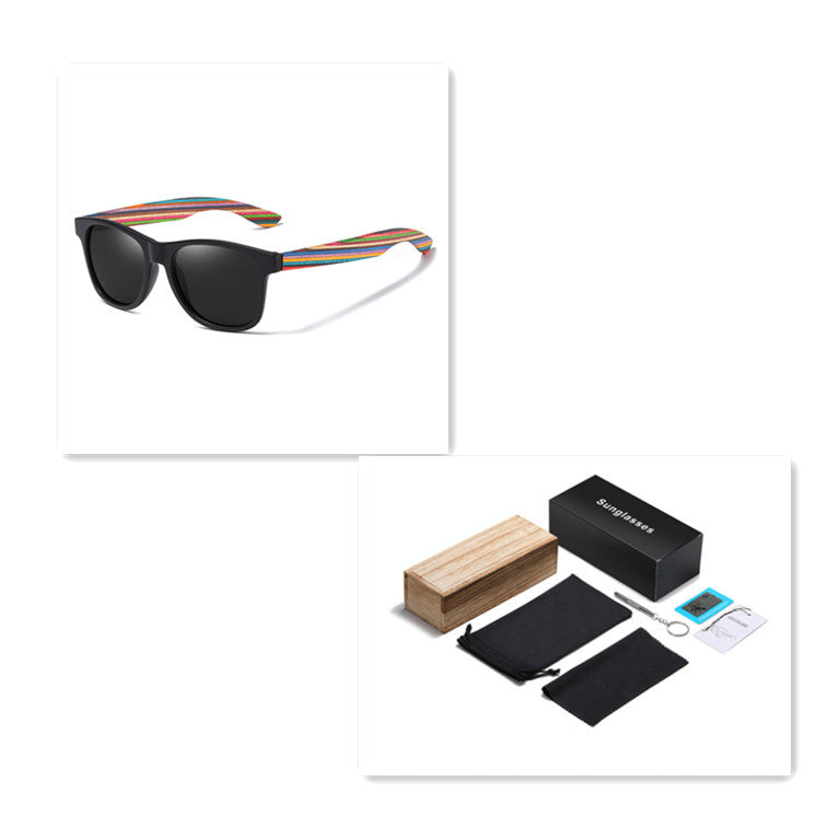 Color Wood Eco-friendly Polarized Sunglasses