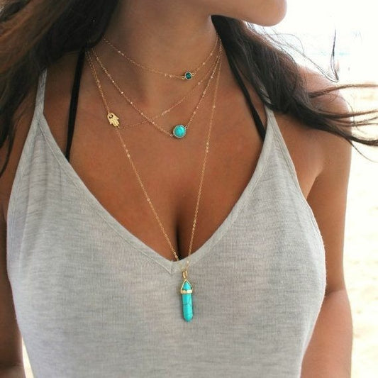 Fashion Layered Necklace Combination