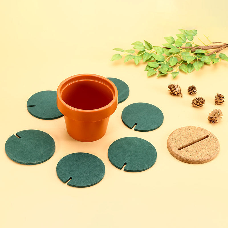 Cute Creative Coaster Mat Cactus Potted Plants Shape Cup Mat Heat Insulation Pad Table Decoration Kitchen Accessories