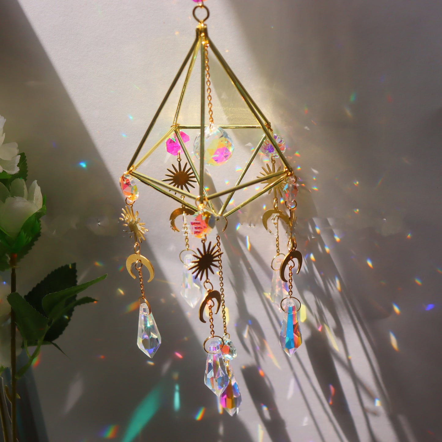 Sun Catcher Garden Lighting Jewelry Hanging Prism Pendant Garde