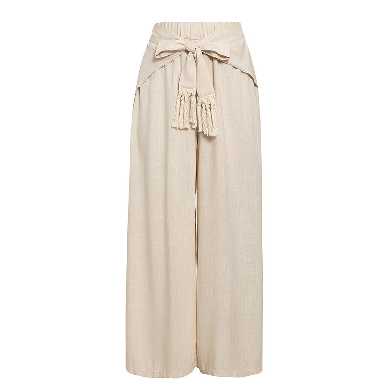 Womens Loose Fit Wide Leg Pants