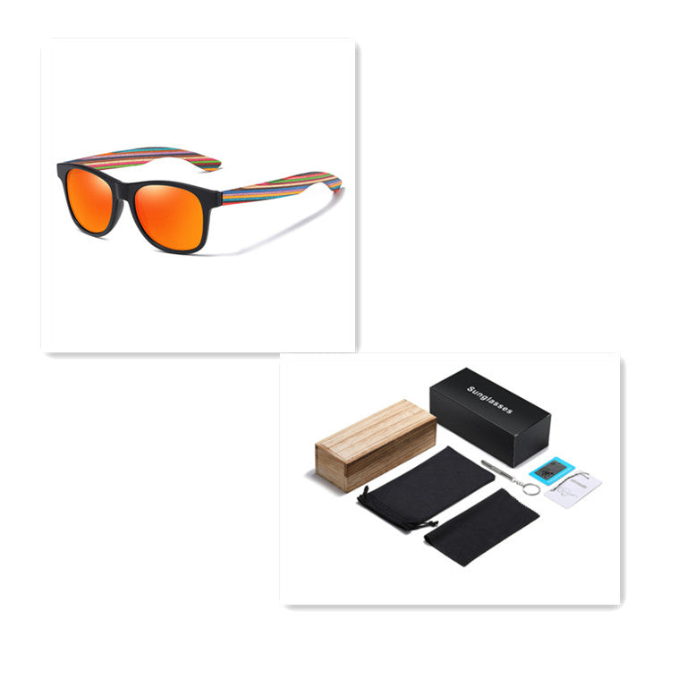 Color Wood Eco-friendly Polarized Sunglasses