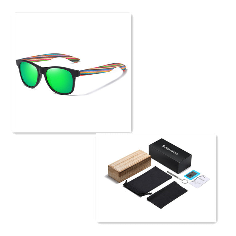 Color Wood Eco-friendly Polarized Sunglasses