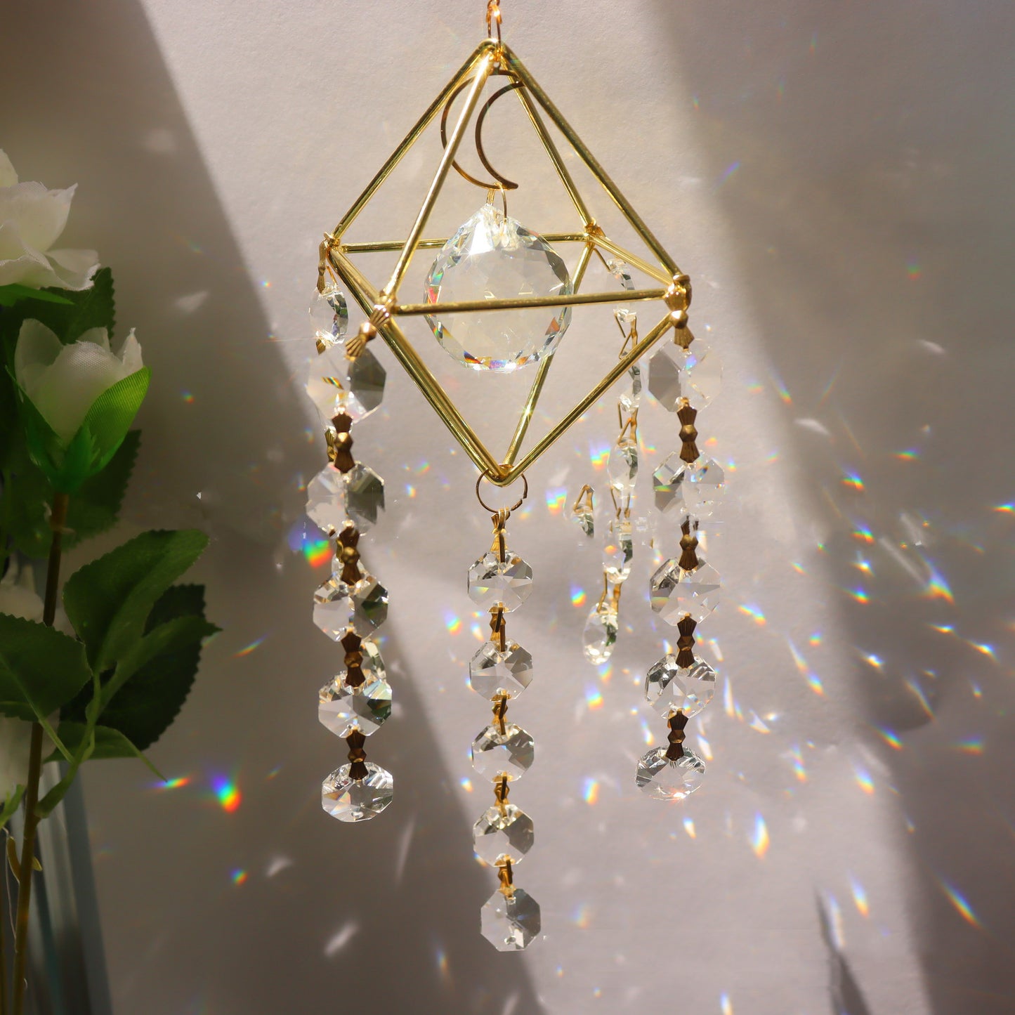 Sun Catcher Garden Lighting Jewelry Hanging Prism Pendant Garde