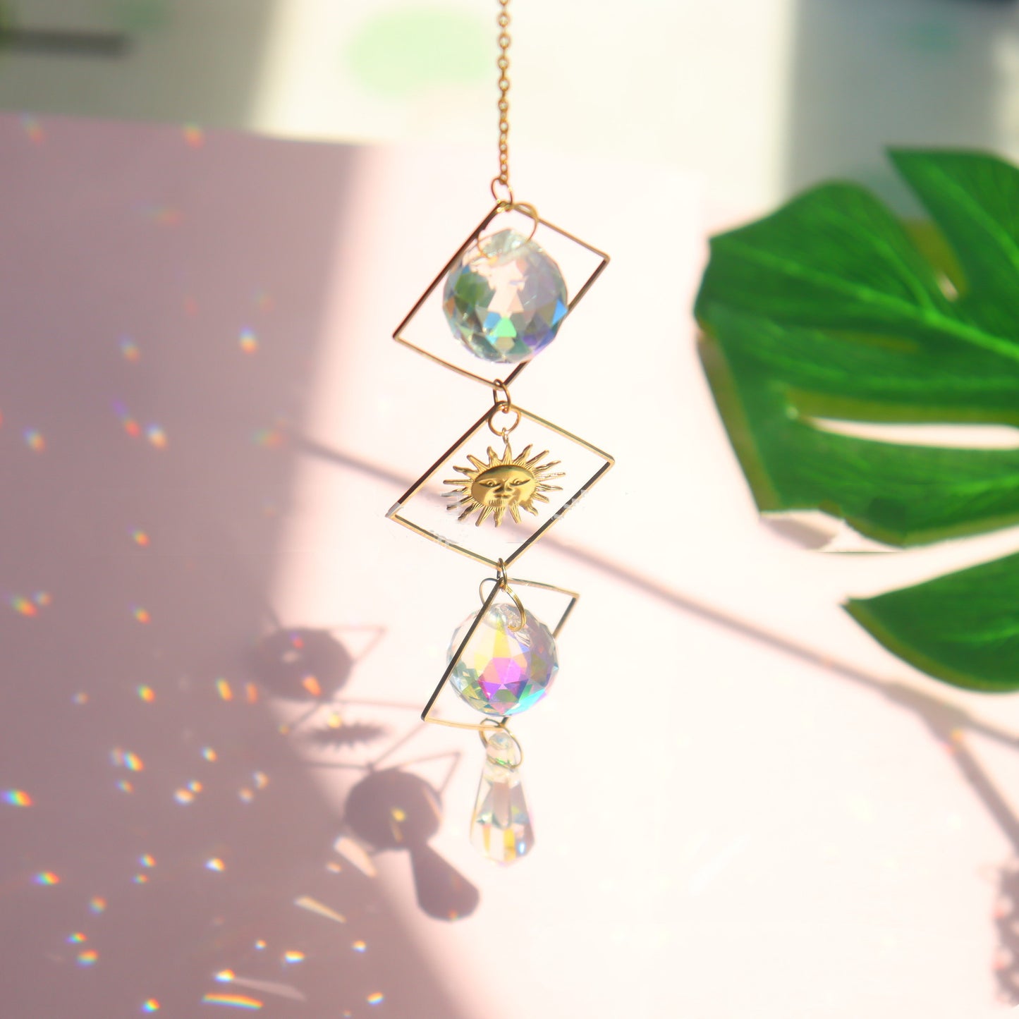 Sun Catcher Garden Lighting Jewelry Hanging Prism Pendant Garde