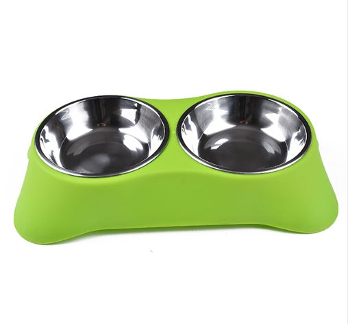 Sunscreen silicone pet double bowl Environmentally friendly non-toxic silicone non-slip food dog bowl