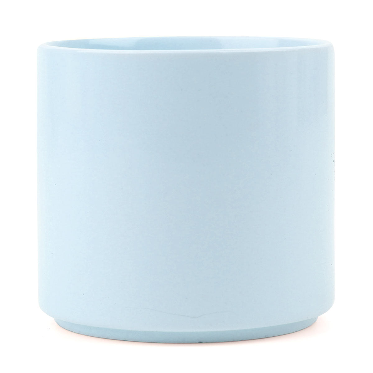 Blue Modern Cylinder Pot