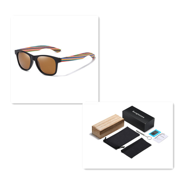 Color Wood Eco-friendly Polarized Sunglasses