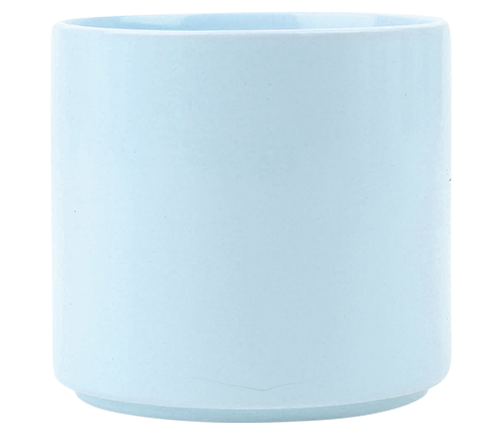 Blue Modern Cylinder Pot