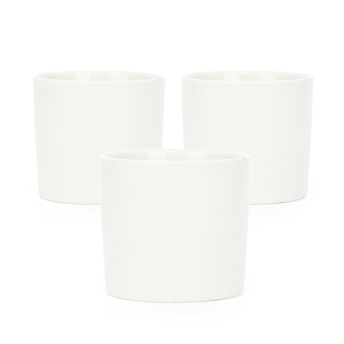 3 Pack Modern Cylinder Pots