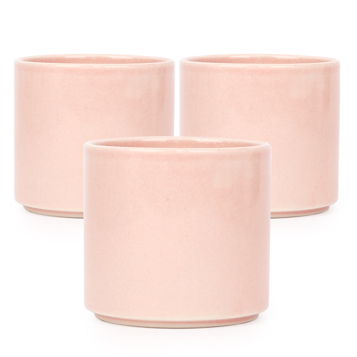 3 Pack Modern Cylinder Pots