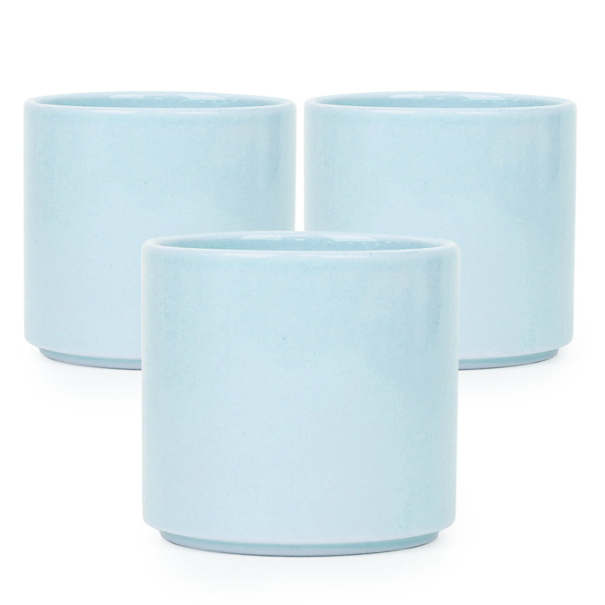 3 Pack Modern Cylinder Pots