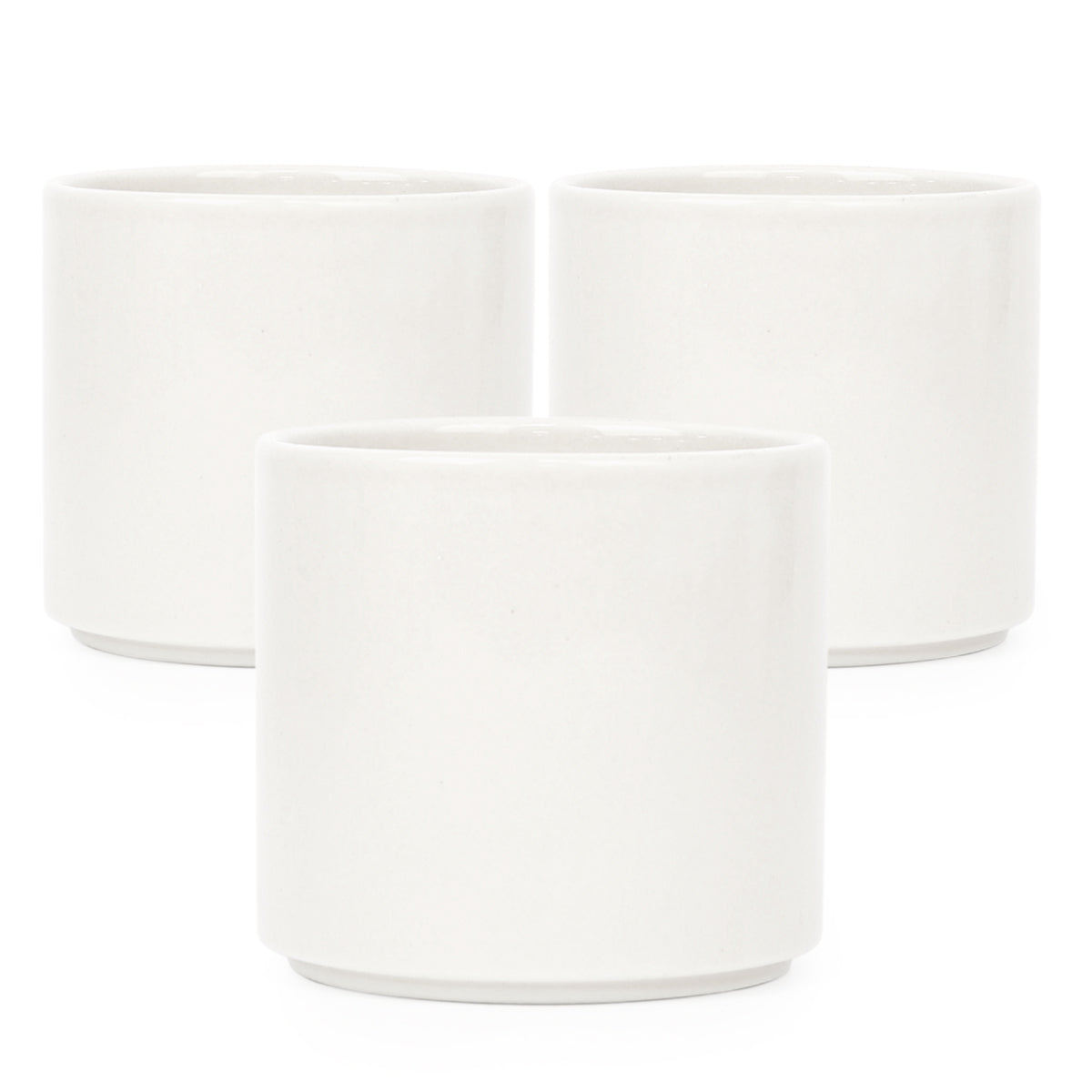 3 Pack Modern Cylinder Pots