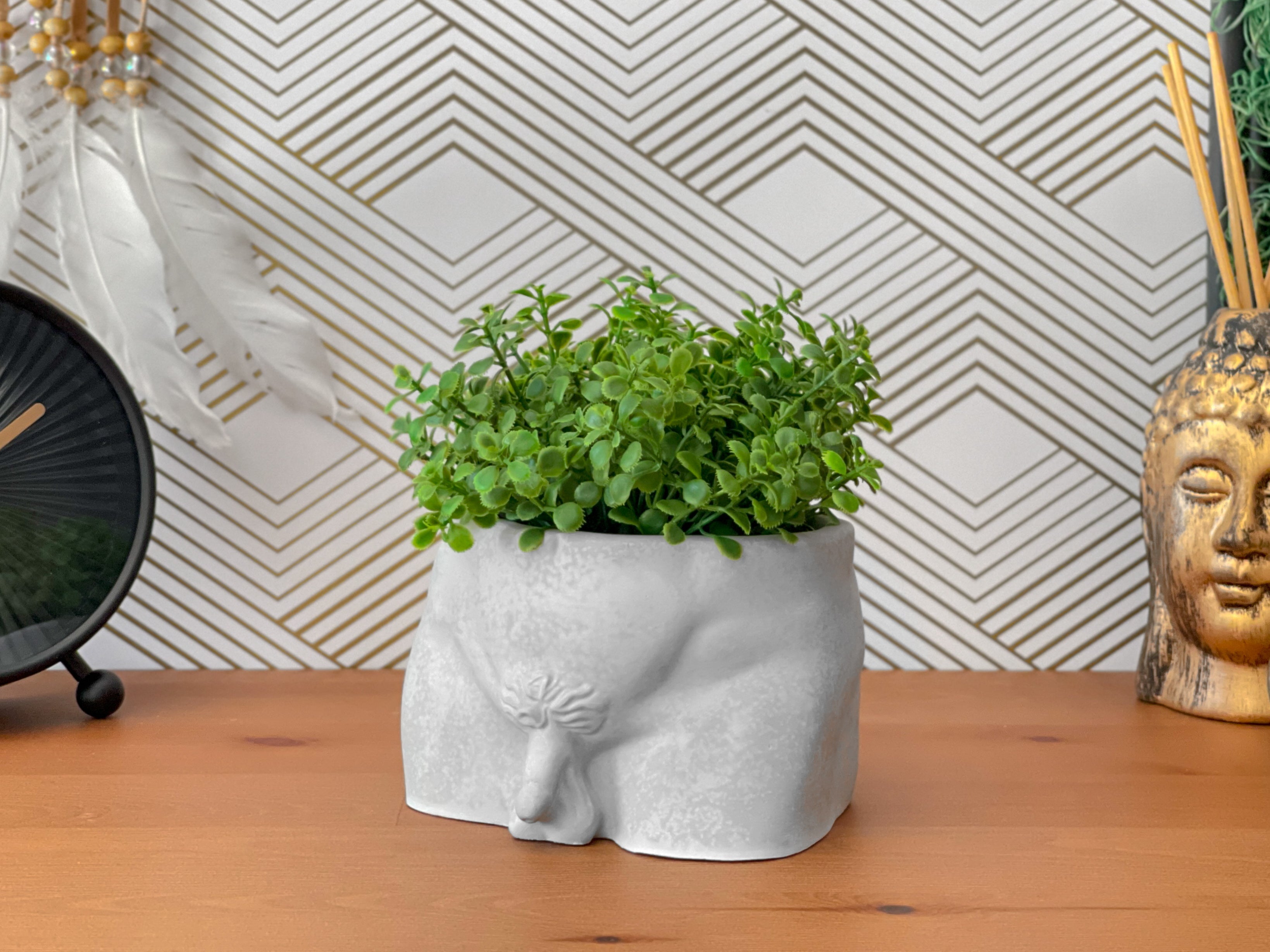 bum plant pot Male Body Planter Pot