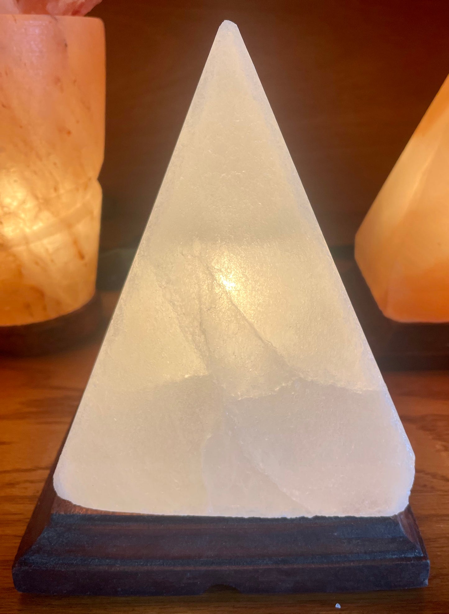 Pyramid Salt Lamp