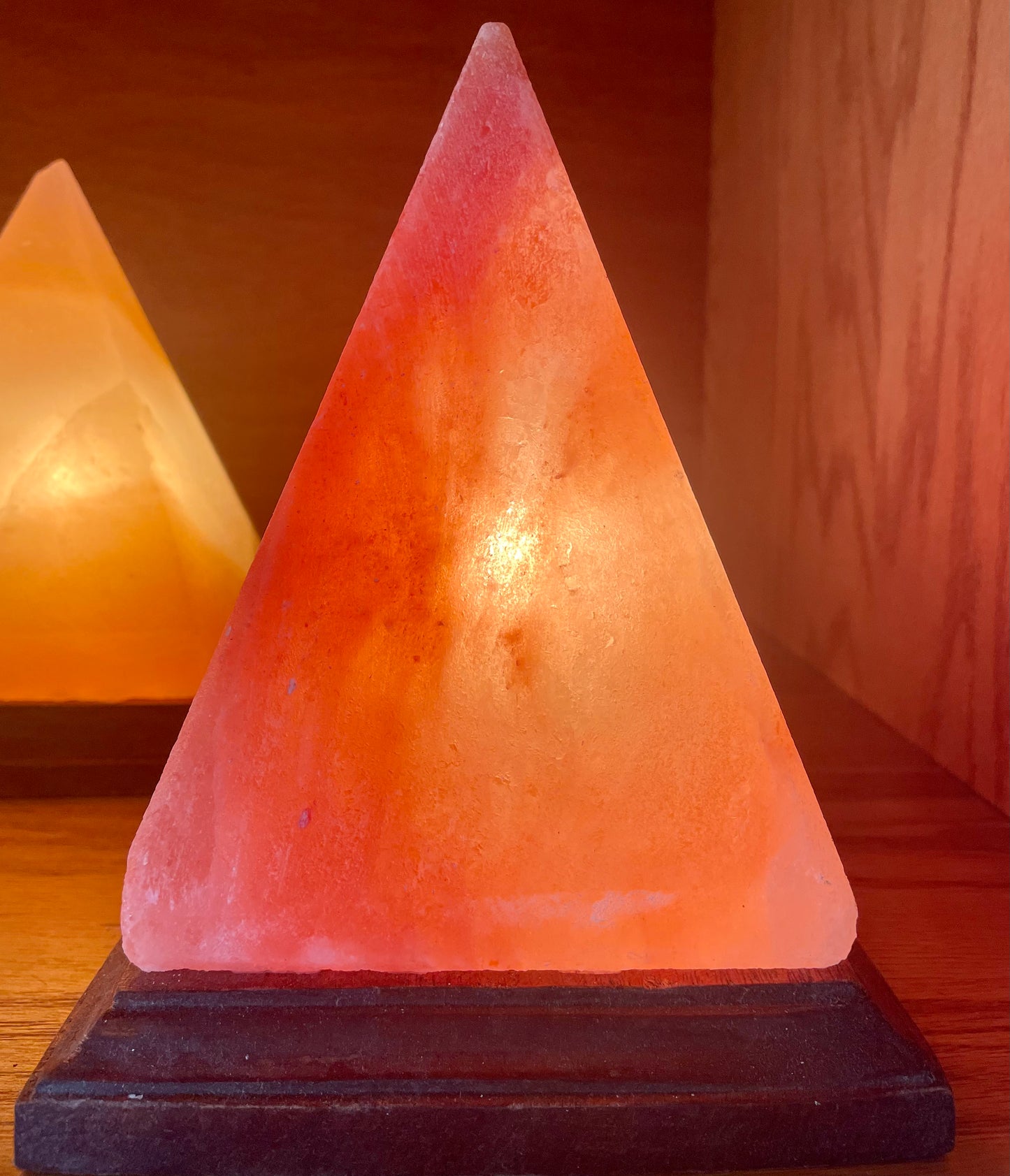 Pyramid Salt Lamp