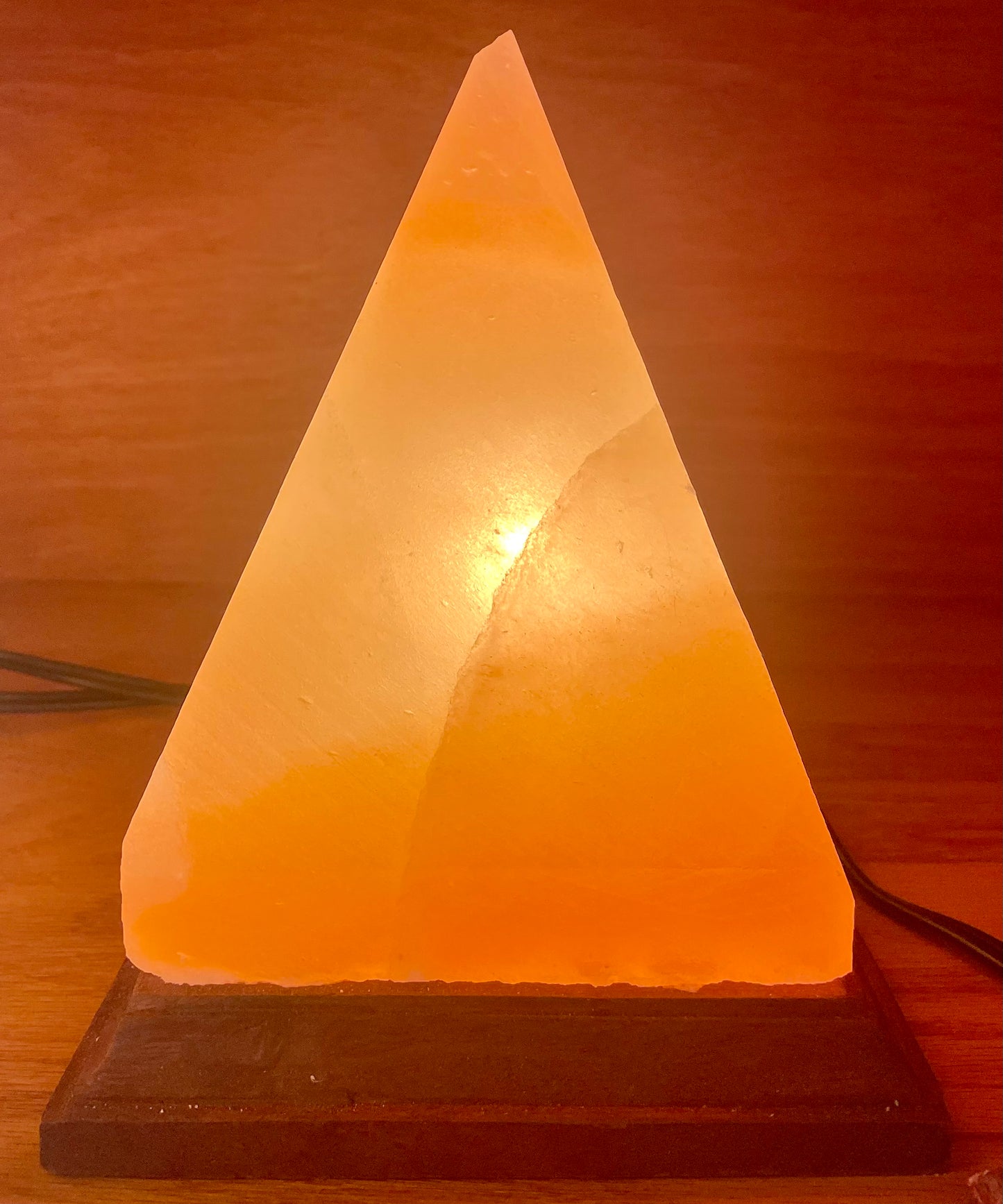 Pyramid Salt Lamp